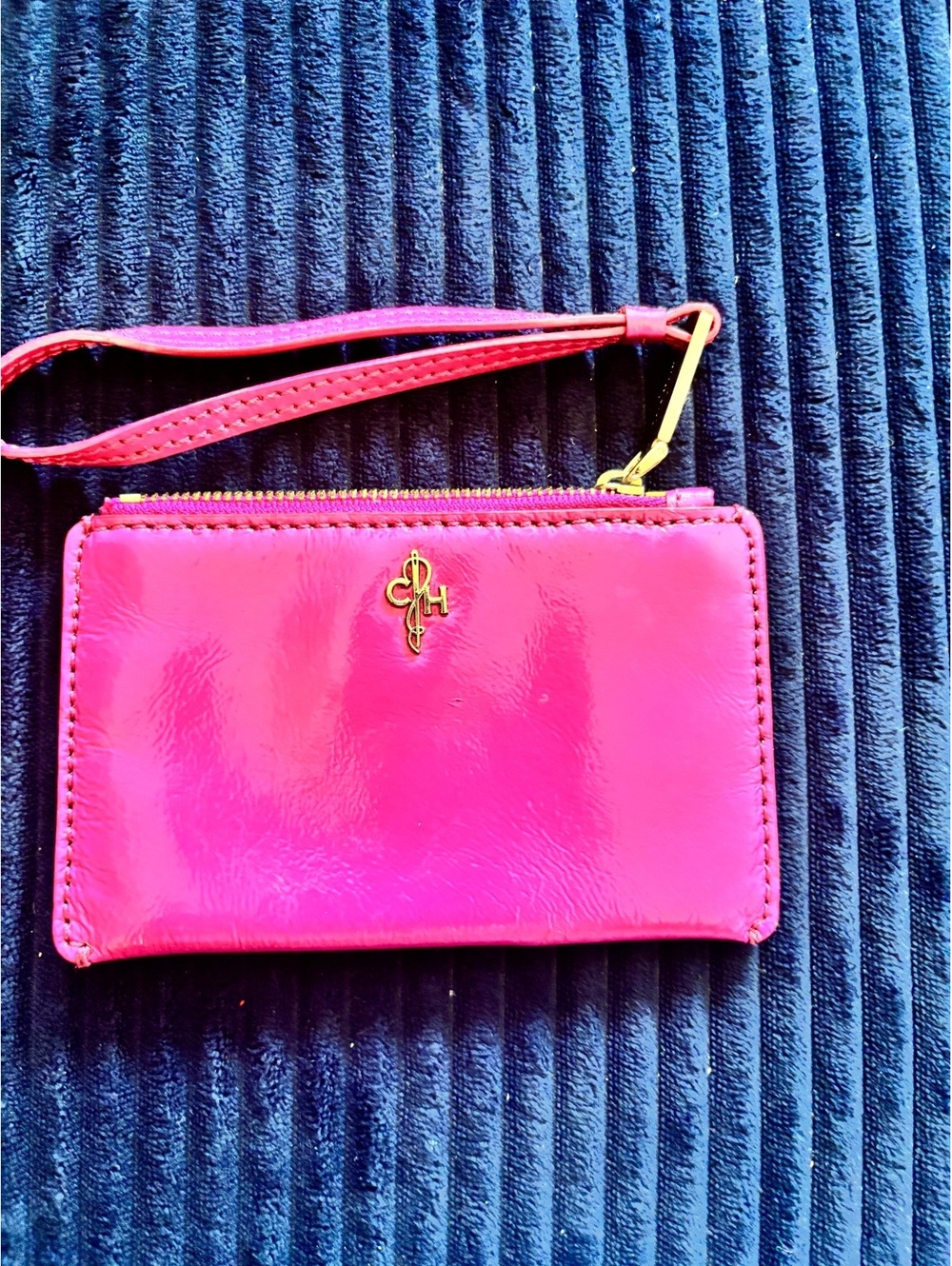 Cole Haan Pink Patent Leather Wristlet Wallet